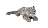 Wild Republic Earthkins Schneeleopard, Kuscheltier, 38 cm, Plüschtier, Füllung aus recycelten Wasserflaschen, Umweltfreundlich