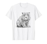 Wombat Bleistift Zeichnung T-Shirt