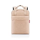 reisenthel allday backpack M - vielseitiger Rucksack für Alltag, Reisen, Einkaufen oder Arbeit - wasserabweisend, Handgepäck zugelassen, Farbe:twist coffee