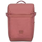 Johnny Urban Rucksack Damen & Herren Rot - Luca - Moderner Laptop Backpack für Uni Schule Arbeit - Flexible Front - Nachhaltig - Wasserabweisend