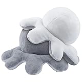 Dekewe Octopus Plüschtier Spielzeug, Oktopus Plüsch, Stimmungs Oktopus Kuscheltier, Kuscheltier für Kinder Mädchen Freunde(Grau-Beige)