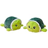 KUNSTIFY Schildkröte Kuscheltier Stimmungs Kuscheltier Plüschtier für Mädchen Frauen Kinder um Laune auszudrücken Geschenk für Freundin Schildkröte grün