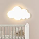 KZT Wandleuchte Innen LED Kinderzimmer Nachtlicht 3000K Warmweiß Acryl Wandlampe Cartoon Wolkenlampe Modern Junge Mädchen Nachttischlampe für Babyzimmer Schlafzimmer Hotel Dekorative Wandbeleuchtung