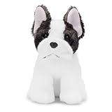Zappi Co Christophe – Französische Bulldogge Kuscheltier (Weiß, 22cm) Weißer Frenchie zum Knuddeln – Flauschig, Recycelt & Verspielt