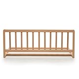 Geuther Bettschutzgitter Holz | Rausfallschutz Bett für Kinder | Bettgitter als Absturzsicherung Bett | Baby Rausfallschutz Elternbett, Rausfallschutz Kinderbett & Baby Bett in 90 cm Länge, Natur