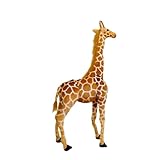 champracer Großes Giraffe Plüschtier, Giraffe Kuscheltier Groß Stehend Riesen Stofftier Puppe Deko Geschenk Kinder Spielzeug Braun Gelb (50cm)