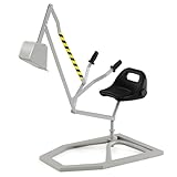 COSTWAY Sitzbagger 360° drehbar, Bagger zum Draufsitzen Metall, Bagger Sandkasten mit Schaufel & 2-Hände-Steuerungen, Aufsitzbagger Sandbagger für Kinder ab 3 Jahren (Grau)