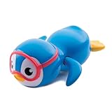 Munchkin Wind Up Swimming Penguing Scuba Buddy Bath Toy | Fun & Interactive Bath Toys for Children and Toddlers | Baby Essentials | Penguin