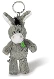 Nici 37688 - Esel mit gesticktem Kleeblatt, Plüschtier, 10 cm