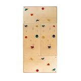 Gartenpirat Kletterwand Indoor IW4 ca. 2,60 m² mit Vier Wandplatten 114 x 57 cm 20 bunten Klettersteinen und Montagematerial für Kinder und Erwachsene
