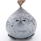 RAINBEAN Chubby Blob Seal Kissen Ozean Tier Plüschtier, Gefüllte Baumwollkissen Süße Plüsch Puppe Kissen Geburtstag Festival Geschenke für Kinder Freunde und Familie 15 Zoll