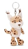 NICI Schlüsselanhänger Luchs Lyka 10cm beige - Nachhaltiger Begleiter Kuscheltieranhänger mit Schlüsselring für Schlüsselband, Schlüsselbund & Schlüsselhalter