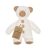 Efie Bio Kuscheltier Teddy Knöpfchen – handgemachtes Stofftier aus Bio-Baumwolle (KBA), GOTS-Zertifiziert & waschbar, 100 % Made in Germany