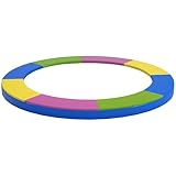 SPORTNOW Trampolin Randabdeckung Ø244 cm breit, Reißfest UV-resistent Federabdeckung, Wasserdicht, Trampolinzubehör Randschutz Sicherheitsnetz Ersatzteile für Gartentrampoline, Bunt