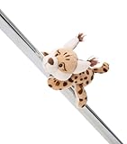 MagNICI Luchs Lyka 12cm beige - Nachhaltiges Kuscheltier mit Magnet – Magnettier für Kühlschrank, Tafel, Metall & vieles mehr