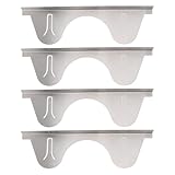 Herdspaltabdeckung, Edelstahl, Ofenfüllerschutz, Küchenthekenseite, Silber, 35 cm bis 70 cm