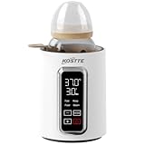Flaschenwärmer Baby, KOSTTE Babyflaschenwärmer für schnelles und gleichmäßiges Erwärmen von Muttermilch oder Milchnahrung, Flaschenwärmer mit Temperaturregelung, Babykostwärmer mit LCD-Display