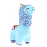 Vaguelly Plüschpuppe Alpaka Kuscheltier Stofftier Weihnachtsplüschtier mit Pp-baumwollfüllung Spielzeug für Junge Mädchen Geschenkidee für Geburtstag und Feiertage