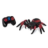 Terra Ferngesteuerte Spinne Rot – RC Vogelspinne mit leuchtenden LED Augen und Fernbedienung – Tarantula Spielzeug ab 3 Jahre