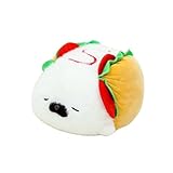 champracer Niedliche Robbe Pillow,Burger Plüschkissen, süßes Burger Plüschtier, Seehund Plüschtier Kissen Kawaii Robbe Tierkissen Kuscheltier Spielzeug for Kinder,Robbe Kuscheltier Fett (Weiß,40cm)