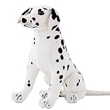 LAARNT 30 cm große kreative Simulation Dalmatiner Plüschspielzeug, realistische Hundepuppen, Kinder Jungen und Mädchen Geburtstagsgeschenke niedliche Puppen.