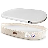 Yunioo Wickelkorb Baby mit Reise Wickelauflage, Weiche, tragbare, wasserabweisende Hülle Babykorb - Geschenke für Baby