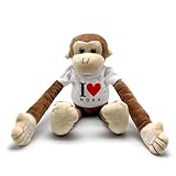 printplanet® - Kuscheltier AFFE mit eigenem Foto, Namen oder Text Bedrucken - 17 Designs - Stofftier