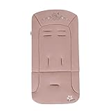 hauck Disney Universal Sitzauflage für Buggys Kinderwagen & Fahrradanhängern aus Atmungsaktiver, Weicher Baumwolle, Einfache Befestigung, für Sommer & Winter (Pushchair Seat Liner, Bambi Rose)
