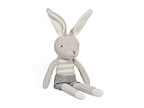 Jollein 037-001-65366 Stofftier Kuscheltier Hase Kaninchen Junge Joey grau 50 cm