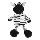 BESPORTBLE Zebra Kuscheltier - SüßEs PlüSchtier FüR Kinder HandgenäHt Aus Pp Baumwolle Geburtstage Und Spielzeit 22X18X8 cm