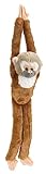 Wild Republic 14471 15256 Hanging Monkey Plüsch Totenkopfäffchen, 51cm