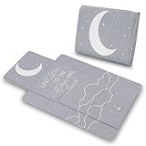 Wickelunterlage Wickelauflage auf Reise 77x44 cm Abwaschbare Wickelauflagen für Babys Kleine faltbare und wasserfeste Auflage zum Wickeln ideal für Wickeltasche Galaxie