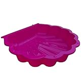 TikTakToo Sand & und Wassermuschel I Sandkasten ohne Abdeckung (1-teilig) (Magenta)