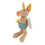SIGIKID 43231 Kuscheltier Känguru Patchwork Sweety, yellow für Mädchen und Jungen von 0 bis 8 Jahren