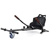 CO-Z Hoverboard-Stuhl Hoverkart Sitzscooter Hoverboard Sitz Gokart Sitz für Self Balancing Kompatibel mit 6,5 zoll 8,5 zoll und 10 Zoll Scooter für Erwachsene und Kinder (Schwarz)