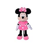 Simba 6315870230 - Disney Minnie Mouse, 35cm Plüschtier im pinken Kleid, Kuscheltier, Micky Maus, ab den ersten Lebensmonaten