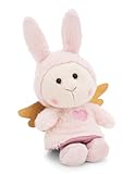 NICI Kuscheltier Schutzengel Hase 12cm in Geschenkbox 12x6,5x9,5cm - pink - Weiches Plüschtier – niedliches Stofftier zum Kuscheln & Spielen – tolle Geschenkidee für Kinder & Erwachsene | 61892
