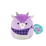 Squishmallows SQCR08546 - Shirley die Ziege mit Bandana 19 cm, offizielles Jazwares Plüsch, superweiches Kuscheltier