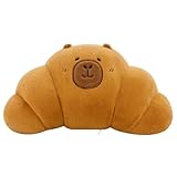 Xiyocadt Essen Plüsch,Croissant Kuscheltier Capybara Stofftier Kawaii Croissant Plüsch,Brotkissen,Plüsch Spielzeug Lustige Essenspuppen,Sofa Dekoration Home Dekor (Croissant 45cm*25cm)