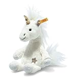 Steiff 067655 Unica Schlenker Einhorn - 20 cm - Kuscheltier - Weiss, Whisper White