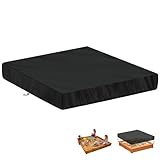 LAMUNI Sandkasten Abdeckplane 200x200x20cm Sandkastenabdeckungen Schutzhülle Sandkasten Wasserdicht Sandkiste Abdeckung Sandkasten Hülle 420D Oxford Sandkasten Regenschutz, Winddicht, Staubdicht