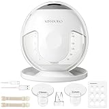 KISSBOBO Elektrische Milchpumpe, 4 Modi, 19 Stufen, Freihändig, Starke 320 mmHg Saugleistung, Hilft Müttern, Mehr Milch zu Produzieren (1 Stück/Weiß)
