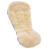 Lammfell-Einlage STAR von WERNER CHRIST BABY – Universelle Baby Sitzauflage für Kinderwagen und Buggy aus medizinischem Fell