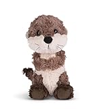 NICI 49150 Kuscheltier Otter Oda 20cm grau schlenkernd-Nachhaltiges Stofftier aus weichem Plüsch, niedliches Plüschtier zum Kuscheln und Spielen, für Kinder & Erwachsene, tolle Geschenkidee