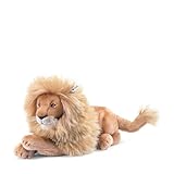 Steiff Kuscheltier Leo Löwe, Süßes Stofftier mit Kunststoffaugen, Kinder, Jungen & Mädchen, Plüschtier 45 cm, Beige, 064135