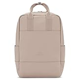 Johnny Urban Rucksack Damen Beige - Hailey - Backpack für Frauen - Eleganter Daypack mit 14 Zoll Laptopfach für Uni Business Schule - Moderne City Rucksäcke - Wasserabweisend