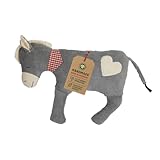 Efie Bio-Kuschelkissen Esel – GOTS-zertifiziertes Spiel- & Ruhekissen aus Bio-Baumwolle (KBA), Füllung aus Schafschurwolle (kbT) – Made in Germany