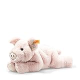 Steiff Kuscheltier Piko Schwein, Süßes Stofftier mit Kunststoffaugen, Kinder, Jungen & Mädchen, Soft Cuddly Friends, Plüschtier 28 cm, Rosa, 063978