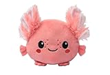 moses. Flauschiges Wende-Axolotl, niedliches Stimmungs-Kuscheltier für Kinder, wendbares Stofftier mit einem glücklichen und traurigen Gesicht, waschbares und pflegeleichtes Plüschtier