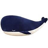 Trayosin Plüschtier Groß Weich Simulation Blau Wal Dophin Umarmungskissen Niedlicher Plüsch Puppe Spielzeug Kinder Geburtstag Geschenk (25cm)